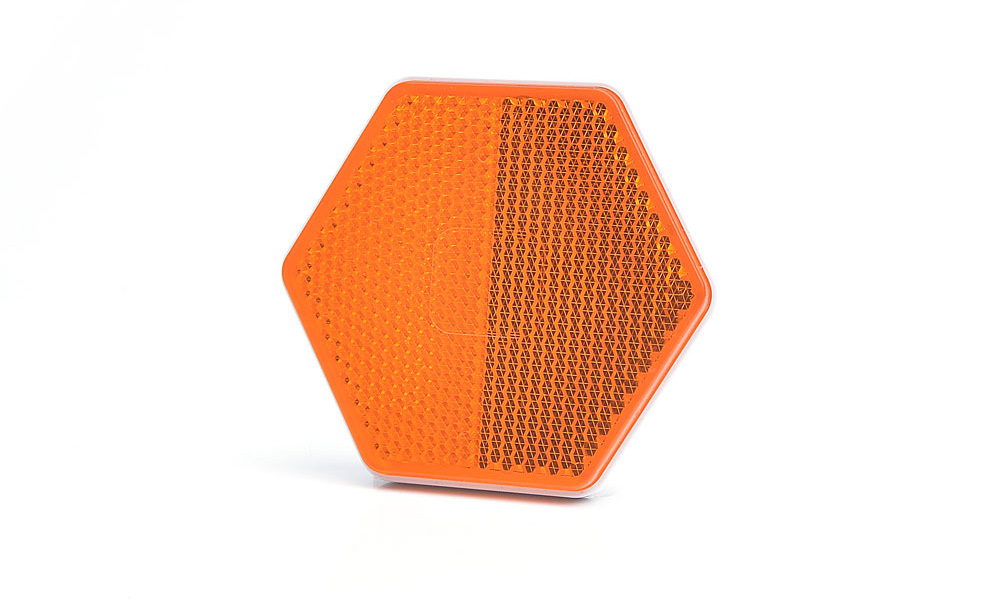 REFLEKTOR 75X67mm ALTIGEN YAPISKAN  - SARI